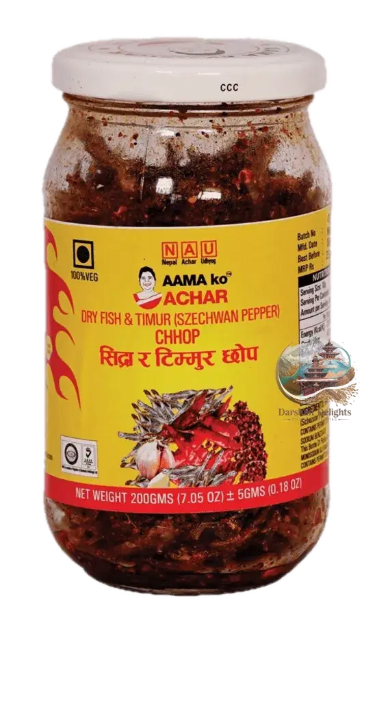 dry fish & timur pickle 200gm (achar)