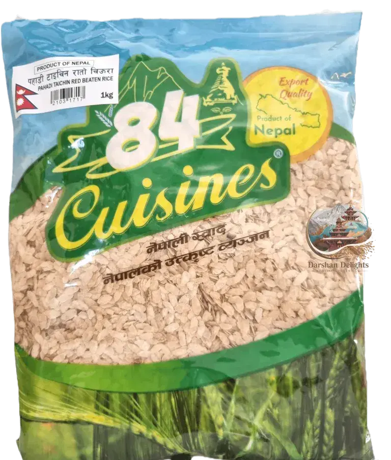 pahadi taichin red beaten rice 1kg chiura