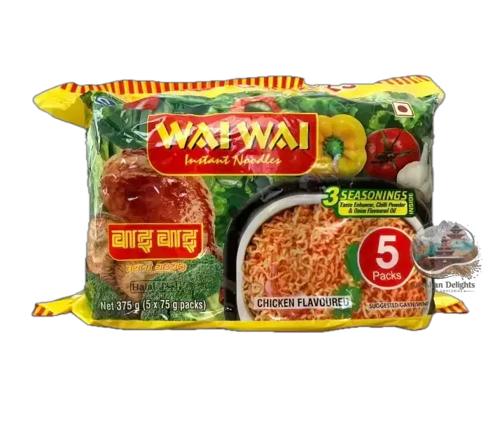 wai wai chicken noodles 5pk