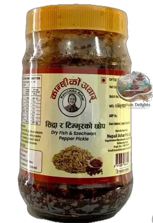 dry fish & timur pickle 200gm (achar)