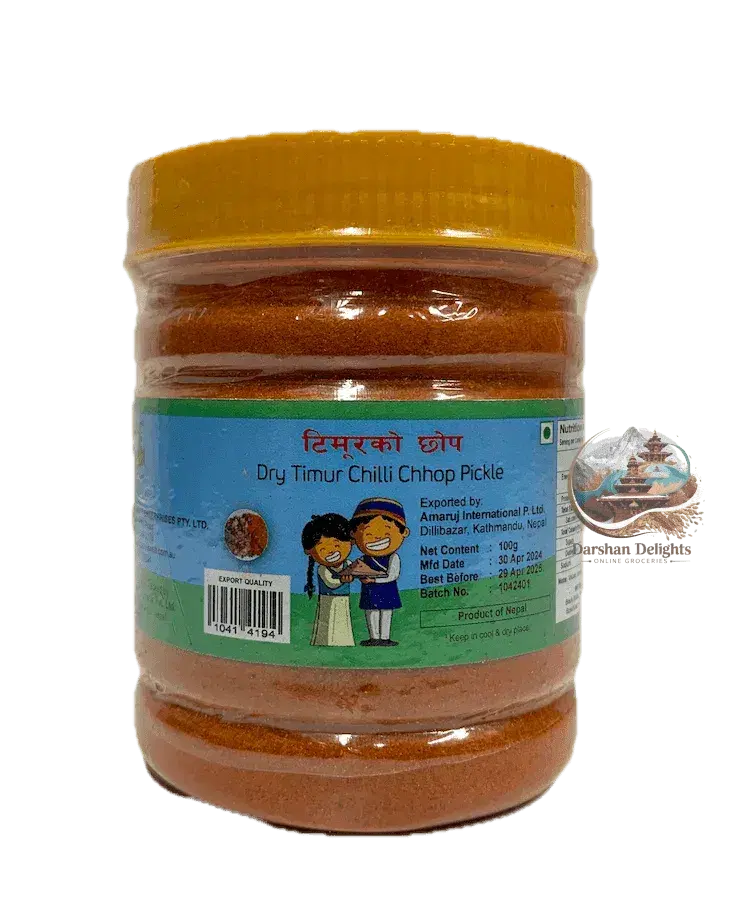 dry timur chilli (mustang) chhop 100g