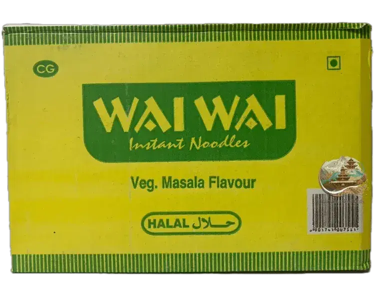 wai wai veg masala noodles box