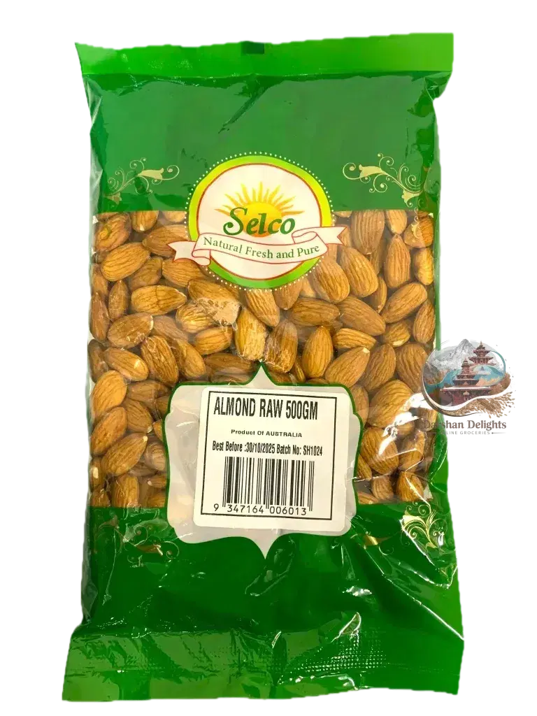 selco almond raw 500gm